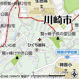神奈川県川崎市宮前区菅生ケ丘36周辺の地図