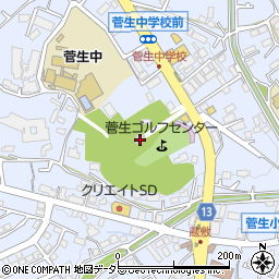 菅生神社周辺の地図
