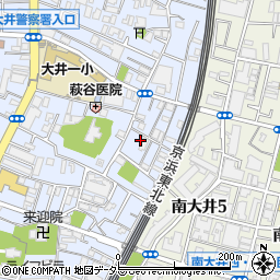 東京都品川区大井6丁目7-2周辺の地図