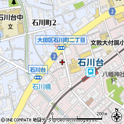 ユニーブル石川台周辺の地図