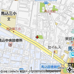 北馬込寺郷公園トイレ周辺の地図