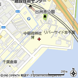 千葉県千葉市中央区出洲港周辺の地図