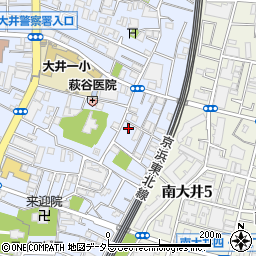 東京都品川区大井6丁目7-1周辺の地図