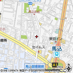 東京都大田区北馬込2丁目25周辺の地図