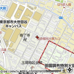 ファミリーマート世田谷玉堤店周辺の地図