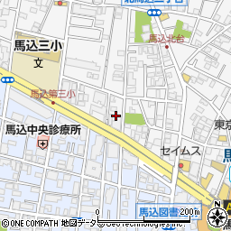 東京都大田区北馬込2丁目13周辺の地図