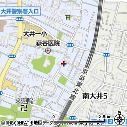 東京都品川区大井6丁目7-12周辺の地図