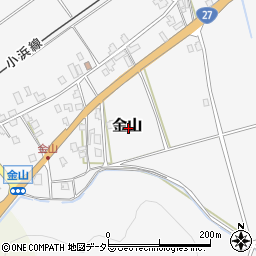 福井県三方郡美浜町金山周辺の地図