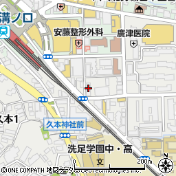 綜合警備保障株式会社　川崎支社溝ノ口支店周辺の地図