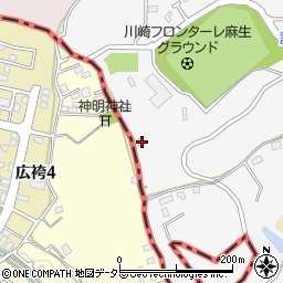 神奈川県川崎市麻生区片平1601周辺の地図