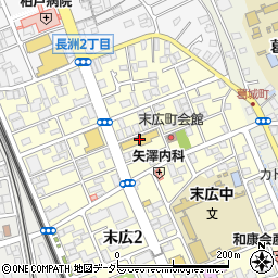 トップマート末広店周辺の地図