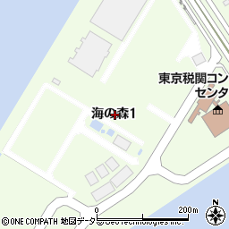 東京都江東区海の森1丁目周辺の地図