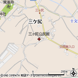千葉県東金市三ケ尻32-1周辺の地図
