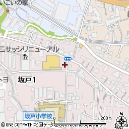 タイムズマルエツ川崎坂戸店平面駐車場周辺の地図