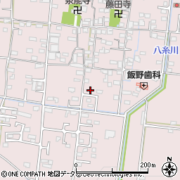 山梨県南アルプス市藤田579-3周辺の地図