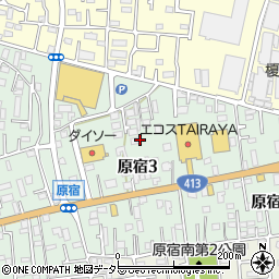 神奈川県相模原市緑区原宿3丁目周辺の地図