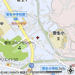道とん堀菅生店周辺の地図
