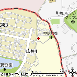 東京都町田市広袴町442-2周辺の地図
