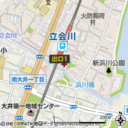 松屋 立会川店周辺の地図