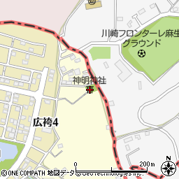 東京都町田市広袴町444周辺の地図
