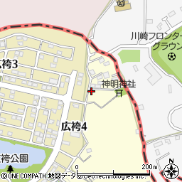 東京都町田市広袴町442-4周辺の地図