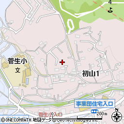 神奈川県川崎市宮前区初山1丁目32周辺の地図