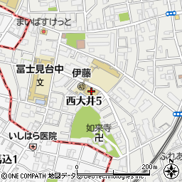 伊藤小学校体育館周辺の地図