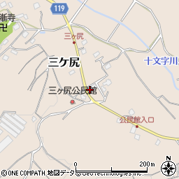千葉県東金市三ケ尻118周辺の地図