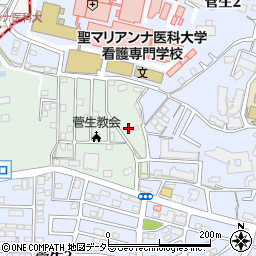 神奈川県川崎市宮前区菅生ケ丘1周辺の地図