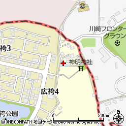 東京都町田市広袴町442-6周辺の地図
