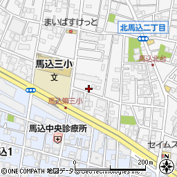 東京都大田区北馬込2丁目11周辺の地図