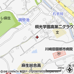 神奈川県川崎市麻生区片平1673-12周辺の地図