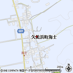 京都府京丹後市久美浜町海士周辺の地図