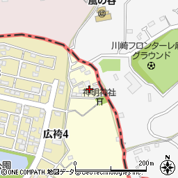 東京都町田市広袴町443周辺の地図