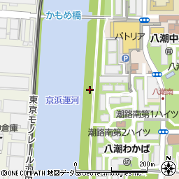 勝島緑道公園周辺の地図