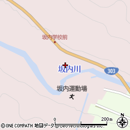 坂内ヤナ周辺の地図