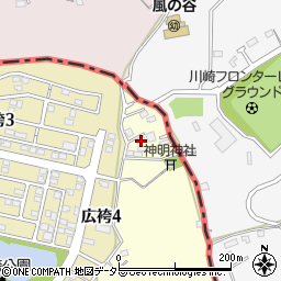 東京都町田市広袴町442-1周辺の地図