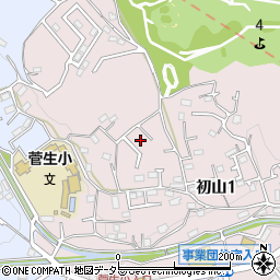 神奈川県川崎市宮前区初山1丁目33周辺の地図