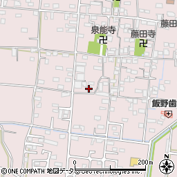 山梨県南アルプス市藤田564-3周辺の地図