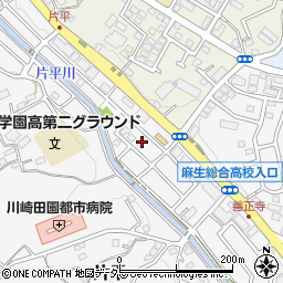 神奈川県川崎市麻生区片平7丁目5周辺の地図