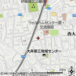 東京都品川区西大井周辺の地図