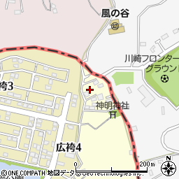 東京都町田市広袴町442-17周辺の地図