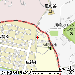 東京都町田市広袴町439周辺の地図