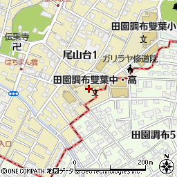 東京都世田谷区尾山台1丁目7周辺の地図