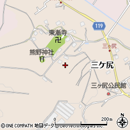 千葉県東金市三ケ尻83周辺の地図