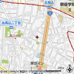 東京都大田区北馬込2丁目40周辺の地図
