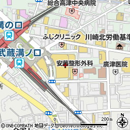 餃子の王様龍吟　丸井溝の口店周辺の地図