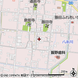 山梨県南アルプス市藤田462周辺の地図