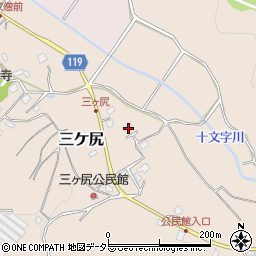 千葉県東金市三ケ尻104周辺の地図