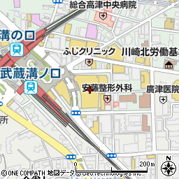 日産レンタカー溝の口駅前店周辺の地図